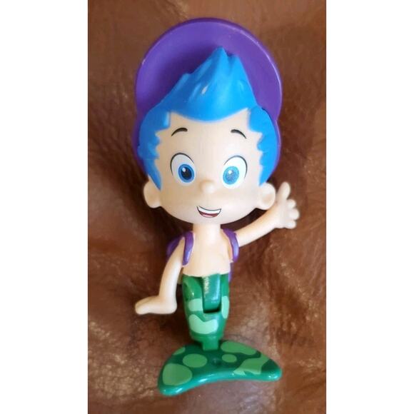 3.5 Inch Viacom Bubble Guppies Gil Action Figure Toy Nickelodeon Nick Jr Y2K - Picture 2 of 8
